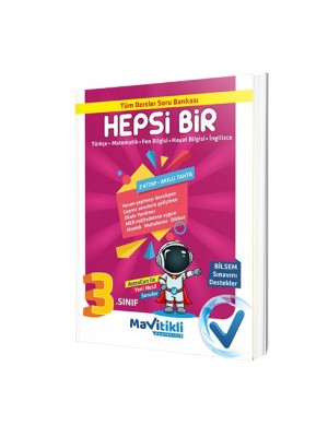 MAVİTİKLİ YAY 3.Sınıf Hepsi Bir Tüm Dersler Soru Bankası
